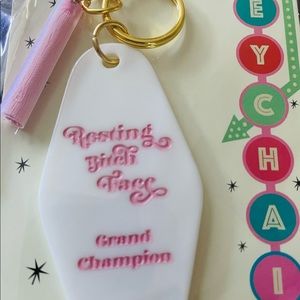NWT Resting B*** Face Keychain